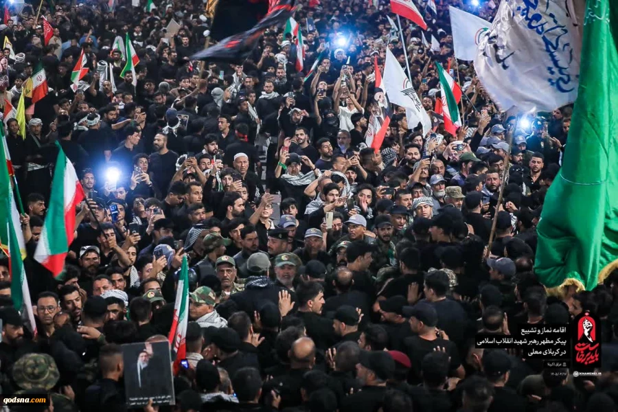 تصاویری از تشییع رهبر شهید انقلاب در کربلای معلی؛ عمود ۱۳۷۹ 3