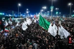 مشاهد من تشييع قائد الثورة الإسلامية الشهيد في كربلاء المقدسة عند العمود 1379 5