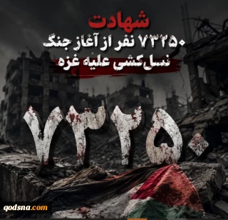 با شهادت ۴ فلسطینی دیگر در غزه؛

شمار شهدای جنگ علیه غزه به ۷۳ هزار و ۲۵۰ نفر رسید