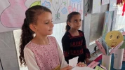 أطفال يعرضون أعمالهم الفنية في معرض «ألم وأمل» بمواصي خان يونس 4