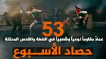 گزارش مرکز پژوهشی آماری معطی از آخرین تحولات کرانه باختری؛

53 عملیات مقاومتی در یک هفته اخیر/ ثبت میانگین 8 عملیات در هر روز+ نمودار 3