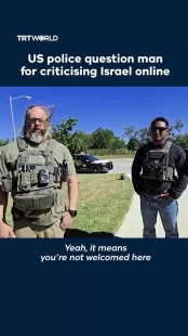 بازجویی پلیس آمریکا از یک شهروند به‌دلیل انتقاد از رژیم صهیونیستی